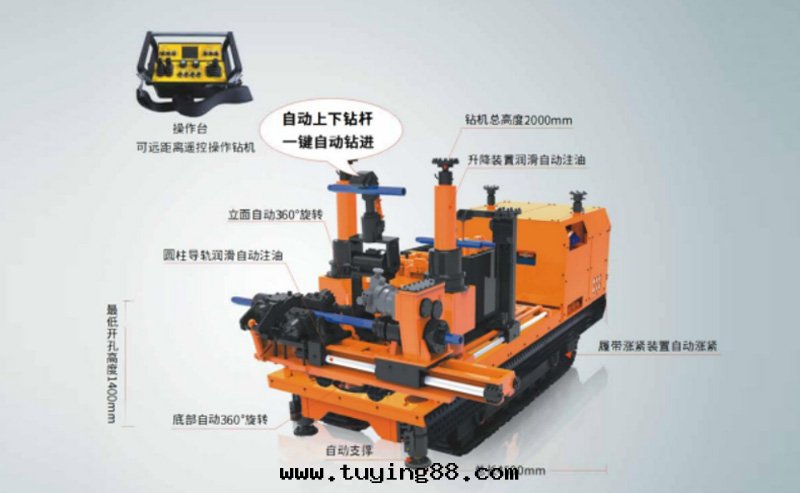 煤(méi)礦用(yòng)履带(dài)式全(quán)液压智能(néng)遙控鑽(zuàn)機(jī)